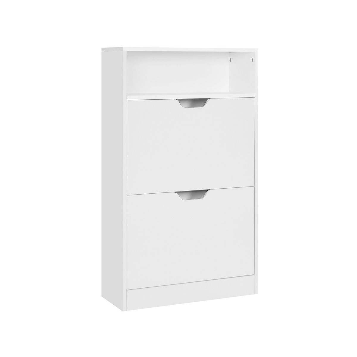 VASAGLE skoskap, 2 rom, 60 × 24 × 102 cm, hvit, LBC040W01V1