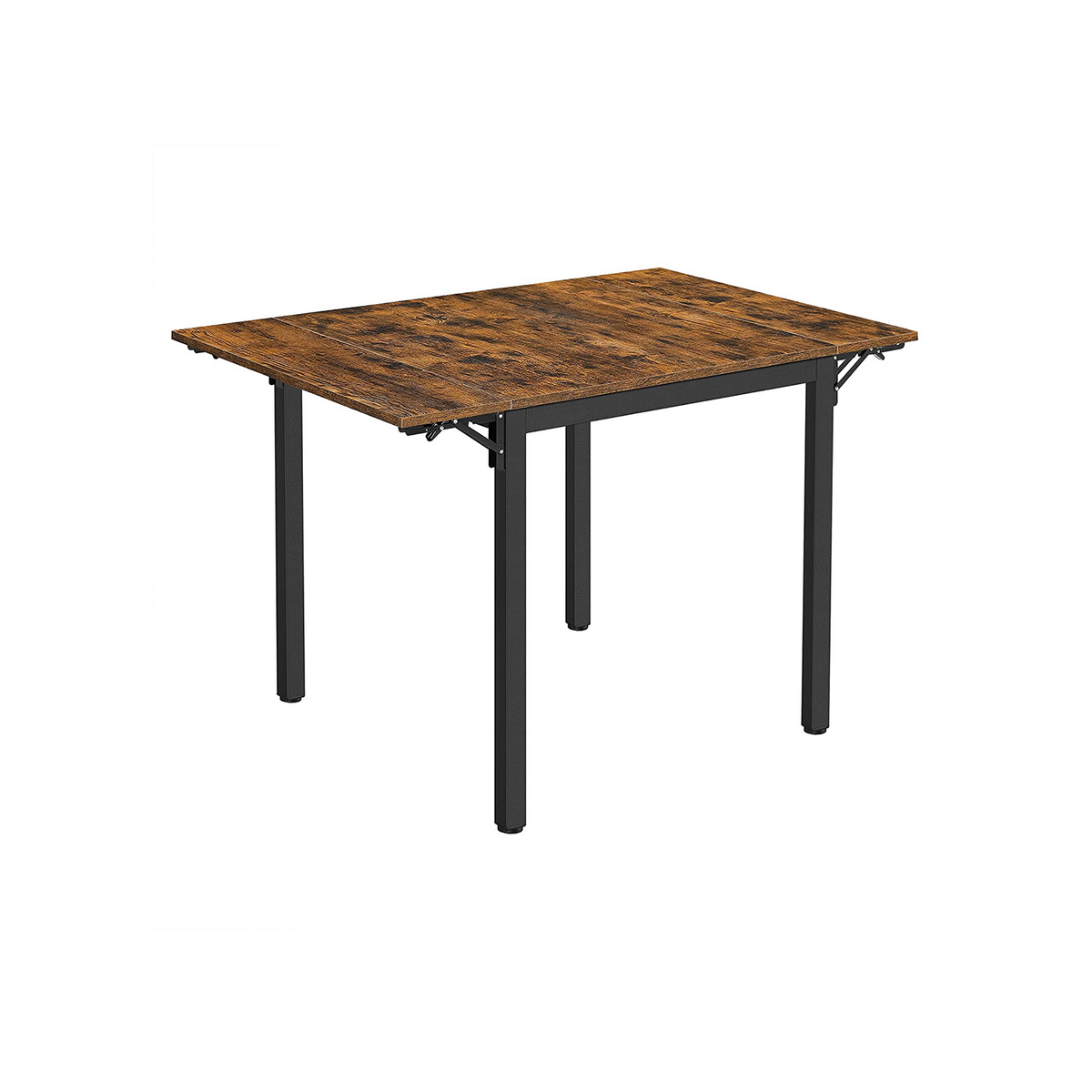 VASAGLE spisebord, sammenleggbar, vintagebrun/svart, KDT077B01