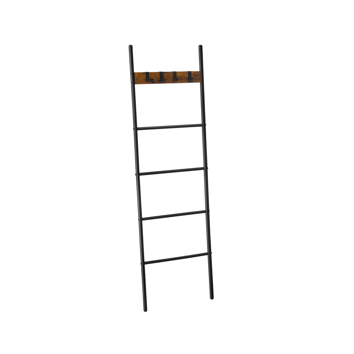 VASAGLE stigehylle, 4 kroker, 44 × 160 cm, vintagebrun/svart, LLS016B01