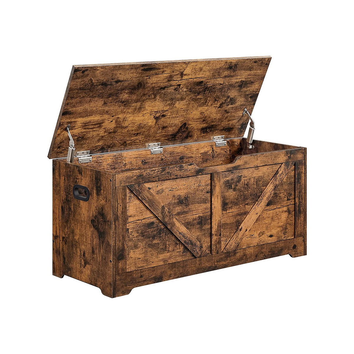 VASAGLE oppbevaringskiste, 40 × 100 × 46 cm, rustikkbrun, LSB060T01