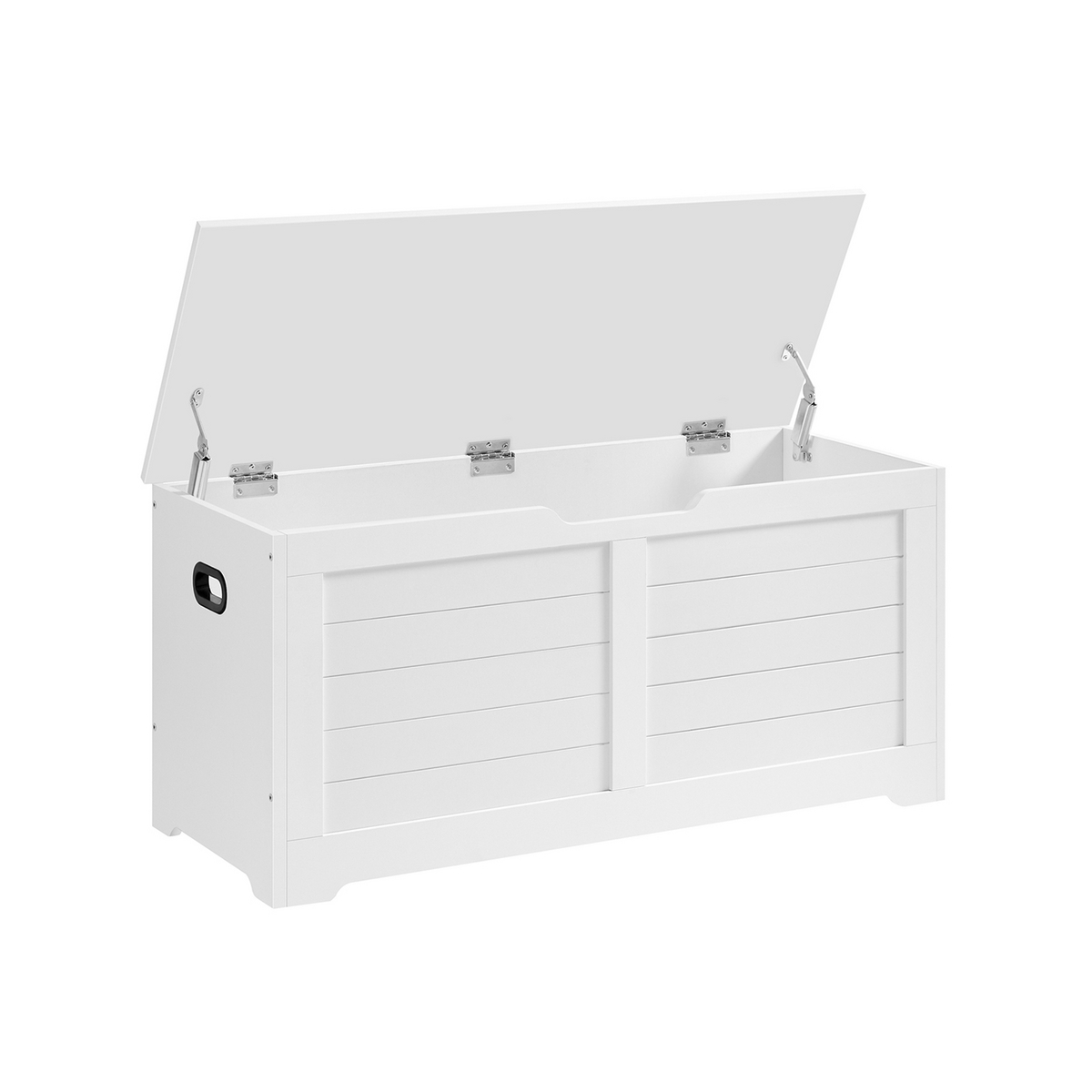 VASAGLE oppbevaringskiste, 40 × 100 × 46 cm, matt hvit, LSB061T10