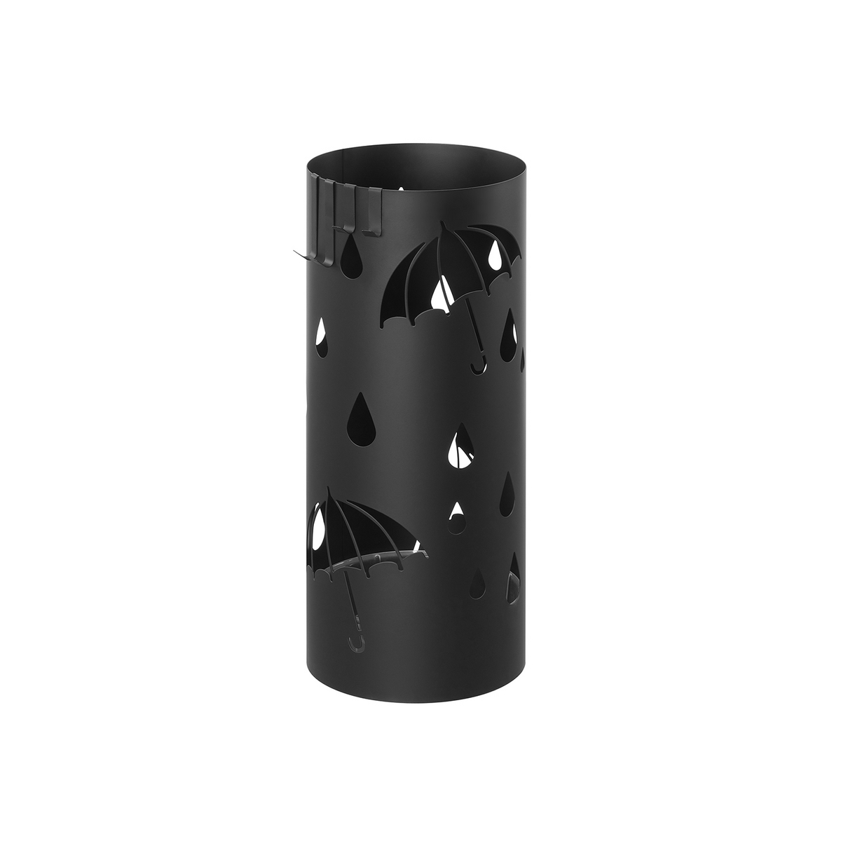 SONGMICS paraplystativ, 4 kroker, 6.7 × 6.7 × 16.1 tommer, svart, LUC024B01