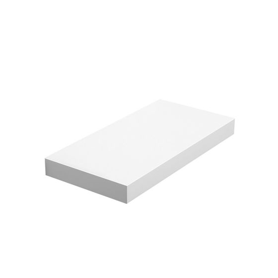 Vasagle vegghylle, 40 × 20 × 3.8 cm, veggmontert, hvit, LWS24WT
