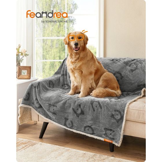 Feandrea hundeteppe, 203 × 152 cm, grå, PPB080G01