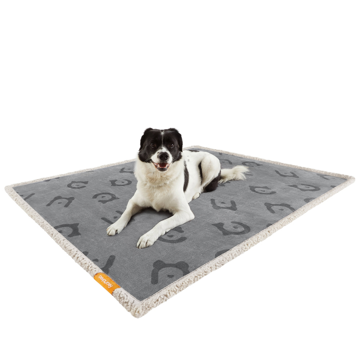 FEANDREA hundeteppe, 127 × 101 cm, grå, PPB050G01