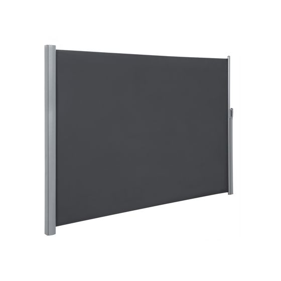 Songmics sidemarkise, 200 × 400 cm, røykgrå, GSA204G01