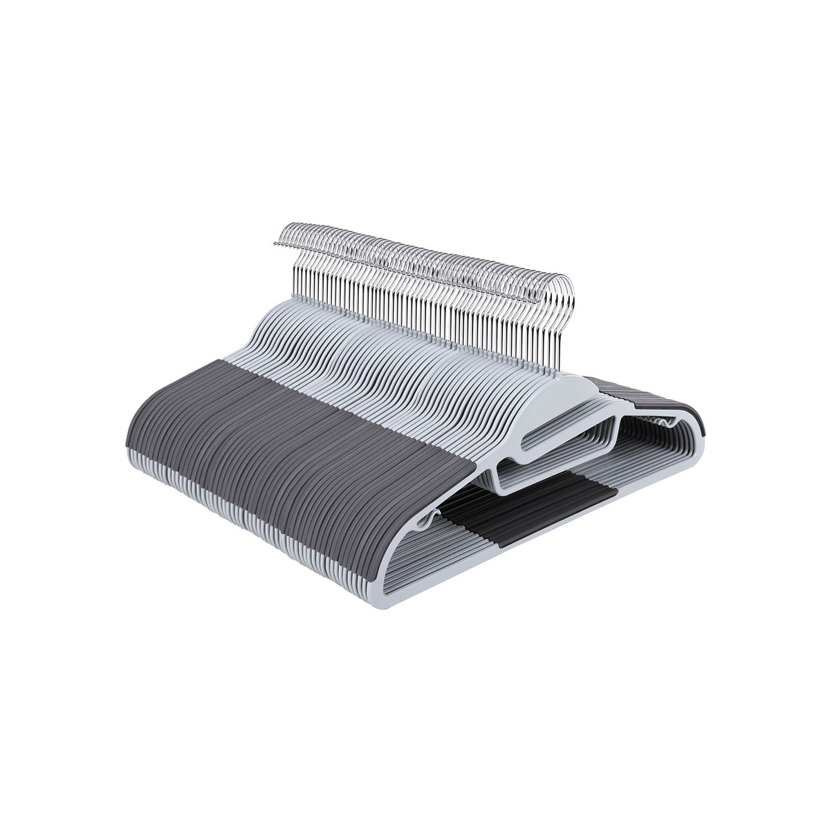 SONGMICS kleshengere, 50-pakning, 0.5 cm, svingbar, mørkegrå, CRP41G-50