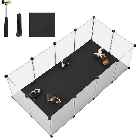 Songmics kjæledyrhage, 143 × 73 × 46 cm, hvit, LPC012W01