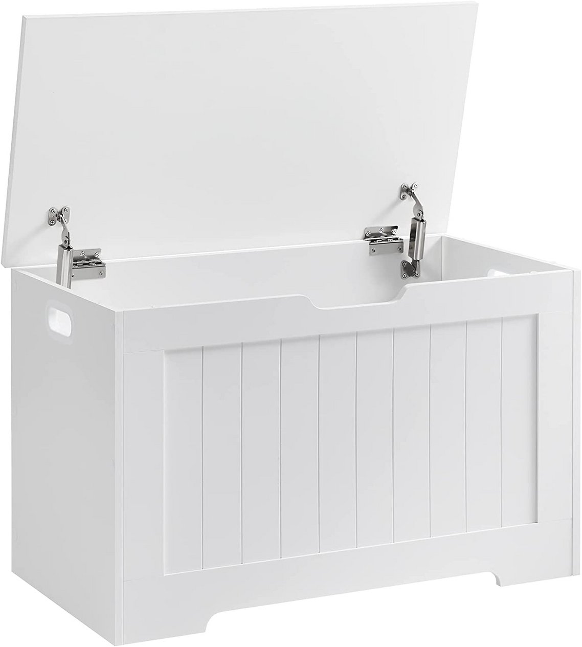 VASAGLE benk, 76 × 48 × 40 cm, hvit, LHS11WT