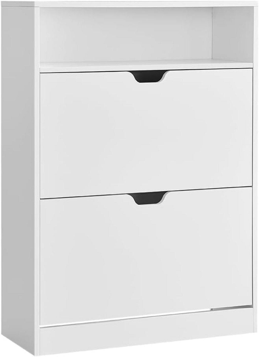 VASAGLE skostativ, 24 × 80 × 102 cm, justerbar, skyhvit, LBC048W01