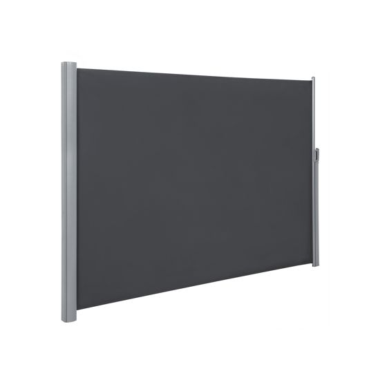 Songmics sidemarkise, 180 × 400 cm, røykgrå, GSA184G