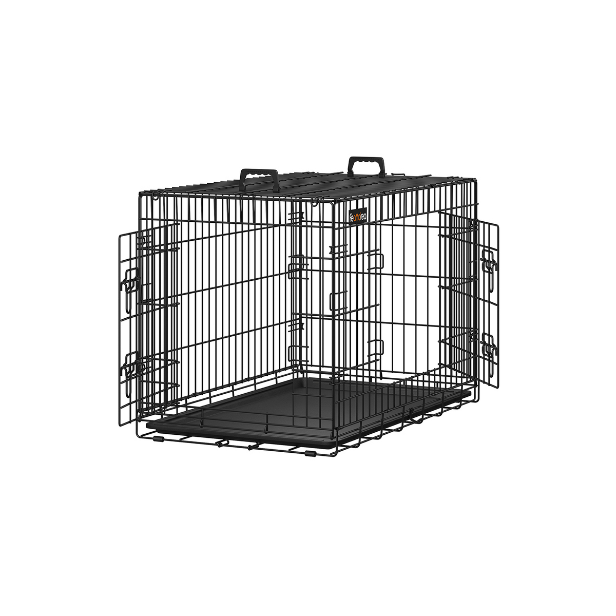 FEANDREA hundebur, 92.5 cm, sammenleggbar, svart, PPD36H