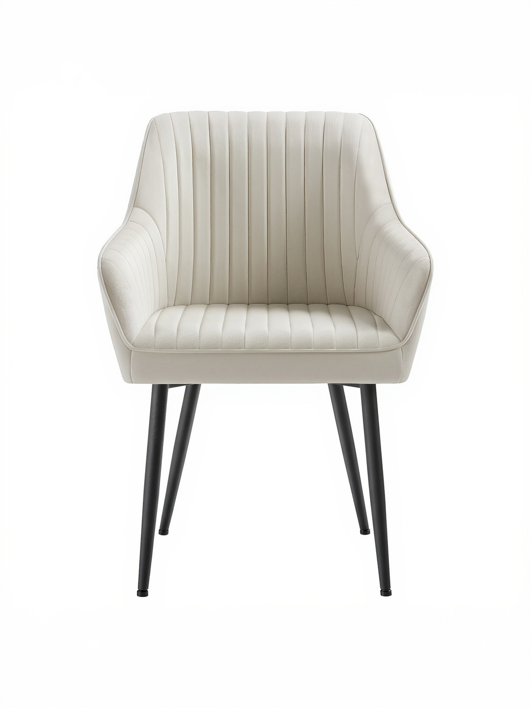 SONGMICS lenestol, polstret, beige/svart