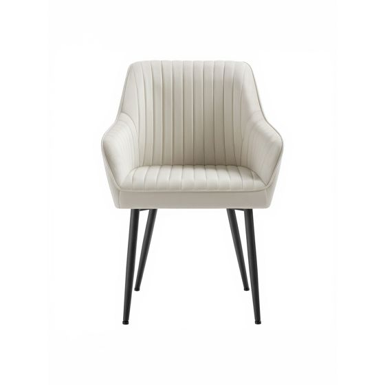 Songmics lenestol, polstret, beige/svart