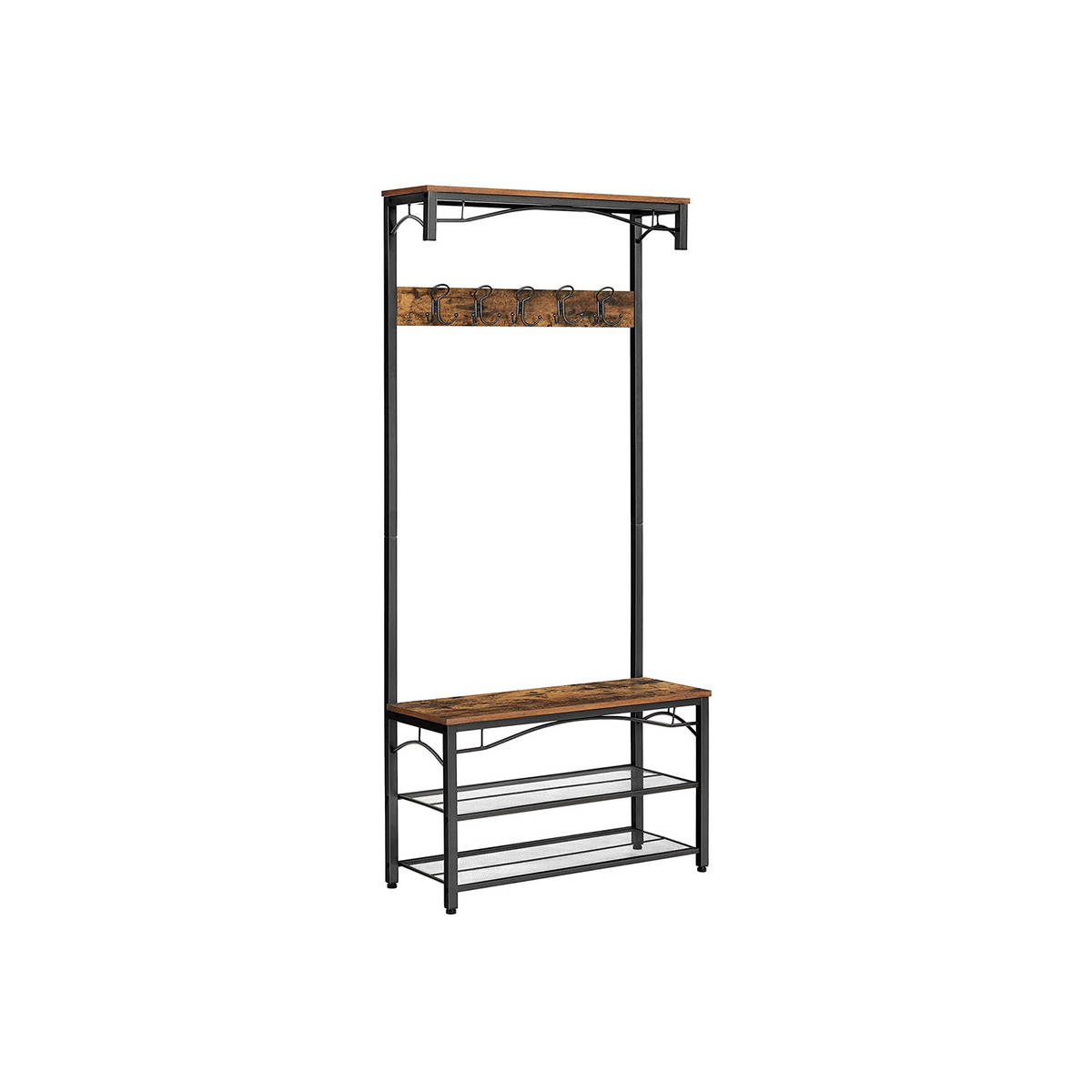 VASAGLE knaggrekke, 80 × 32 × 178.5 cm, HSR45BX