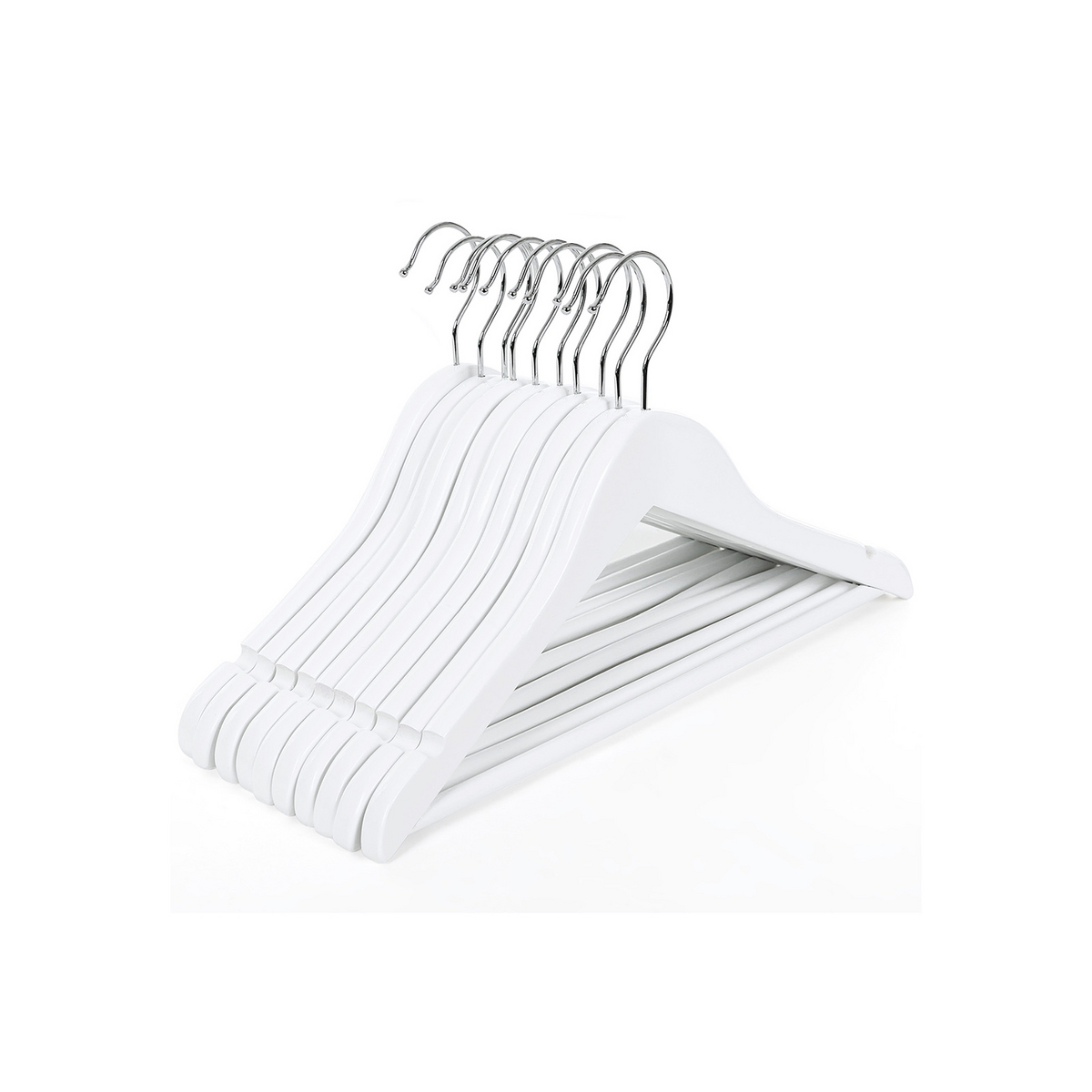 SONGMICS kleshengere, 20-pakning, 35cm, hvit, CRW06W-20