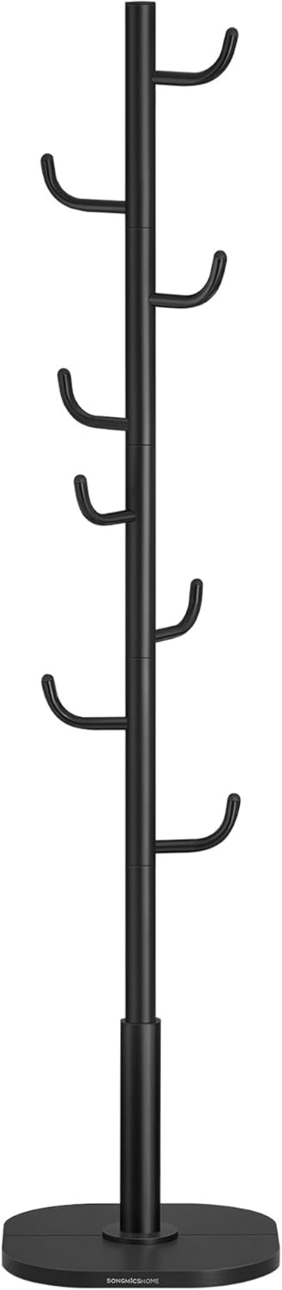 SONGMICS HOME knaggrekke, 175.3 cm, svart, RCR039B01