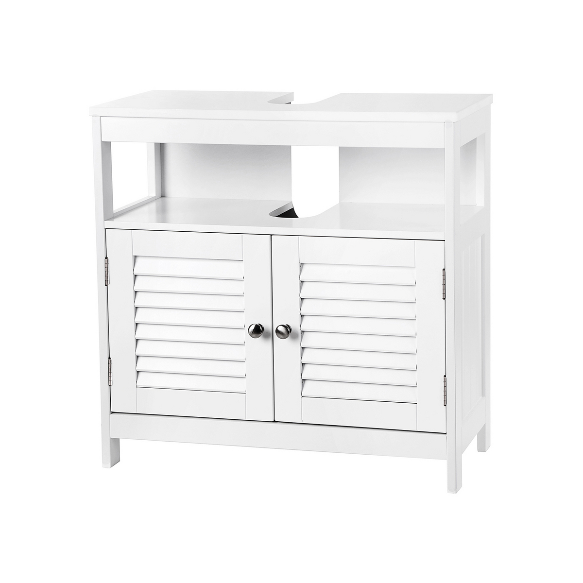 VASAGLE servantskap, 60 × 30 × 60 cm, hvit