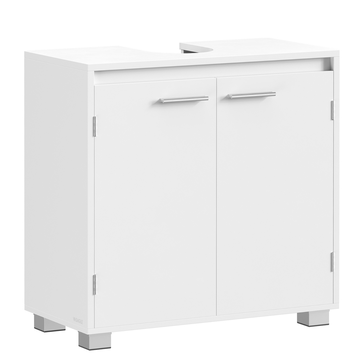 VASAGLE servantskap, 2 rom, 30 × 60 × 60 cm, skyhvit, BBK505W01
