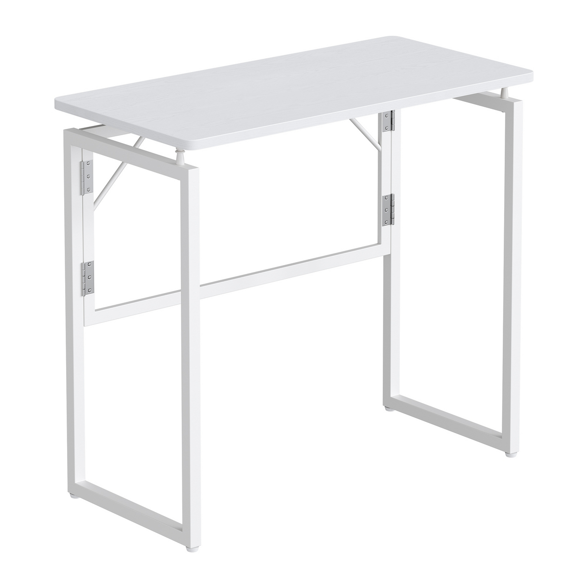 SONGMICS HOME databord, 31.7 × 15.9 × 29.3 tommer, sammenleggbar, matt hvit
