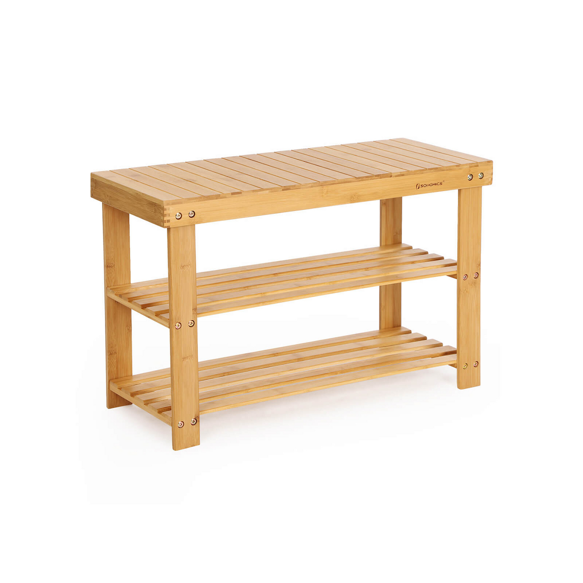 SONGMICS skobenk, 3 nivåer, 70 × 28 × 45 cm, LBS04N
