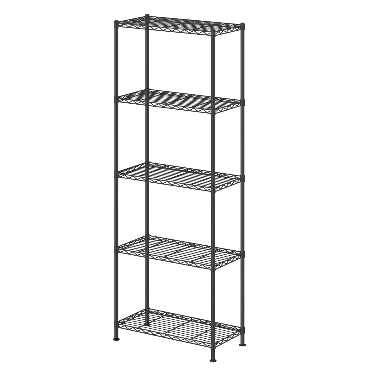 SONGMICS hyllereol, 5 nivåer, 8 kroker, justerbar