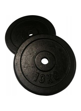 Vektplater, jern (2 x 2,5kg - 15kg) 30mm