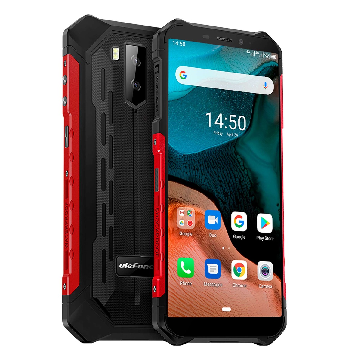 Ulefone Armor X5, 4G, IP-68, Svart støtsikker mobil