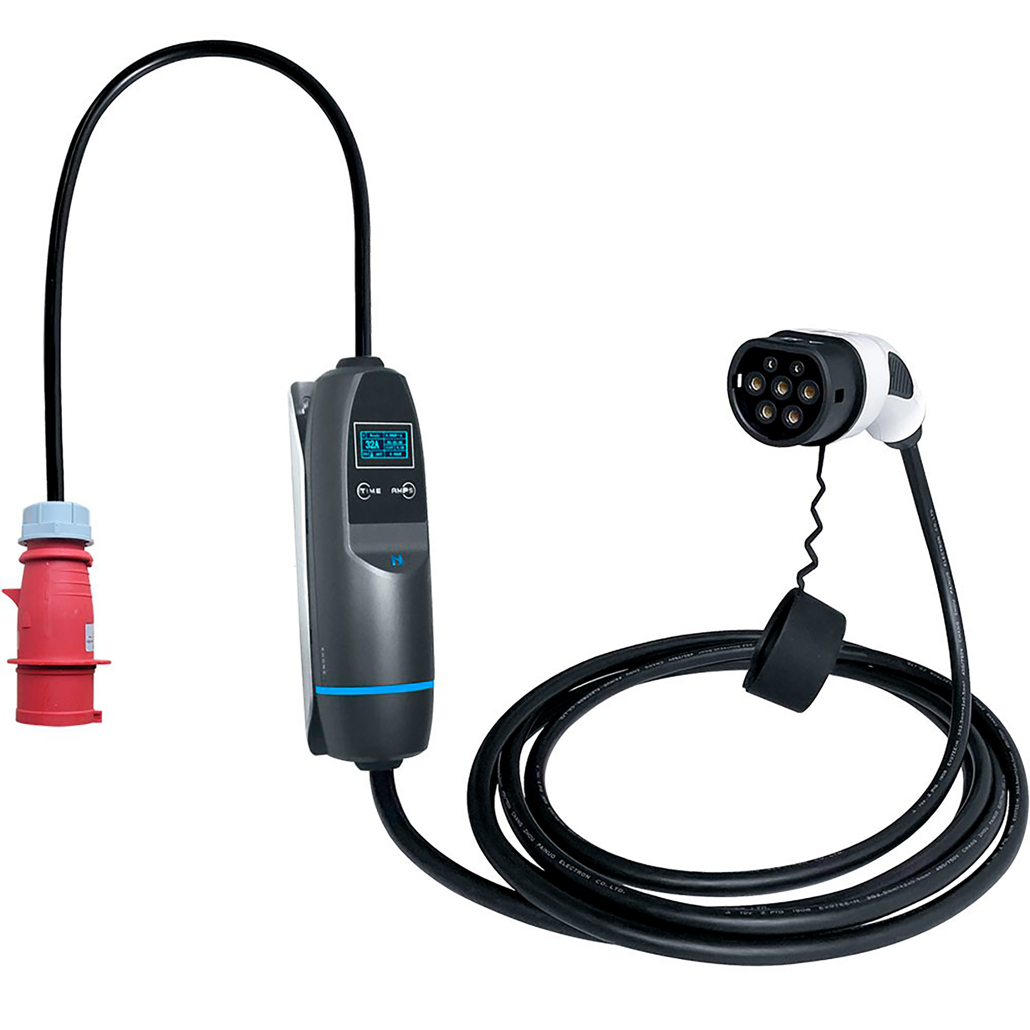 Khons Type 2 Ladekabel Elbil, G2S, 11kW, 3p