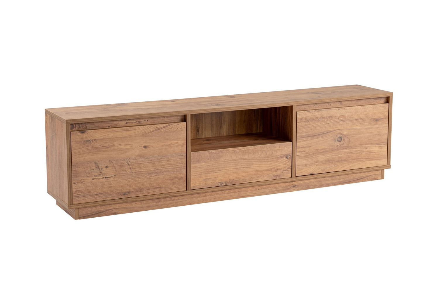 Norda Design moderne TV-benk, 160 x 42 x 30 cm | 100% melaminbelagt, 18 mm tykk | rustikk eleganse