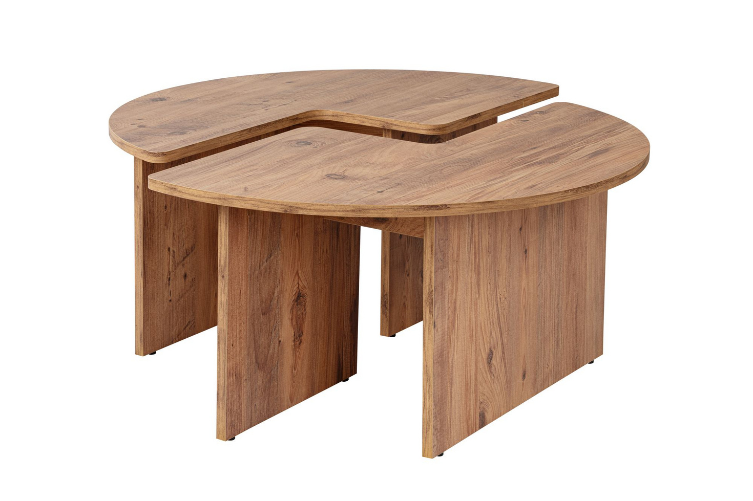Norda Design moderne sofabord, Ø90 cm, 41 cm høyde | 100% melaminbelagt, 18 mm tykk | stilig og funksjonell