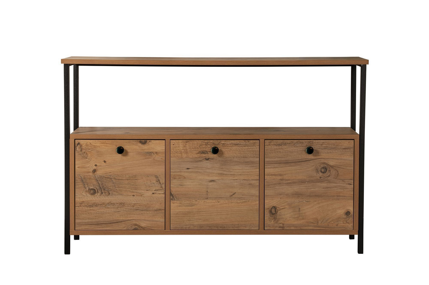 Norda Design industrielt konsollbord, 120 x 77 x 30 cm | 100% melamin, metallprofil | stilig og slitesterk