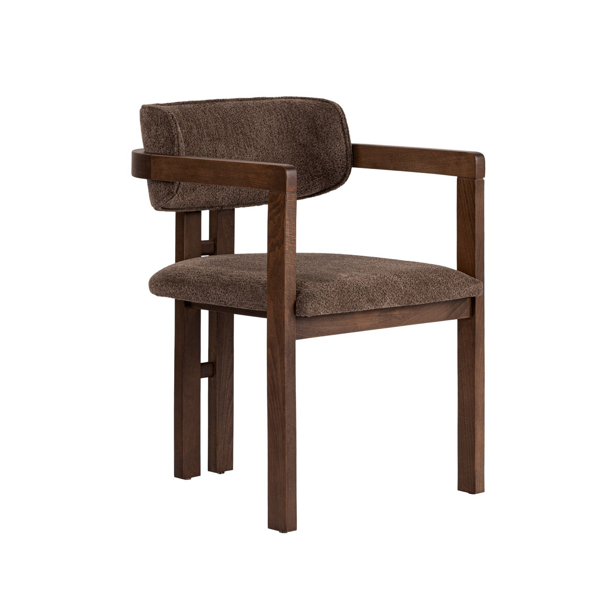 Norda Design moderne stol i bøk med chenillestoff, lettstelt, 54x76x54 cm | stilig komfort