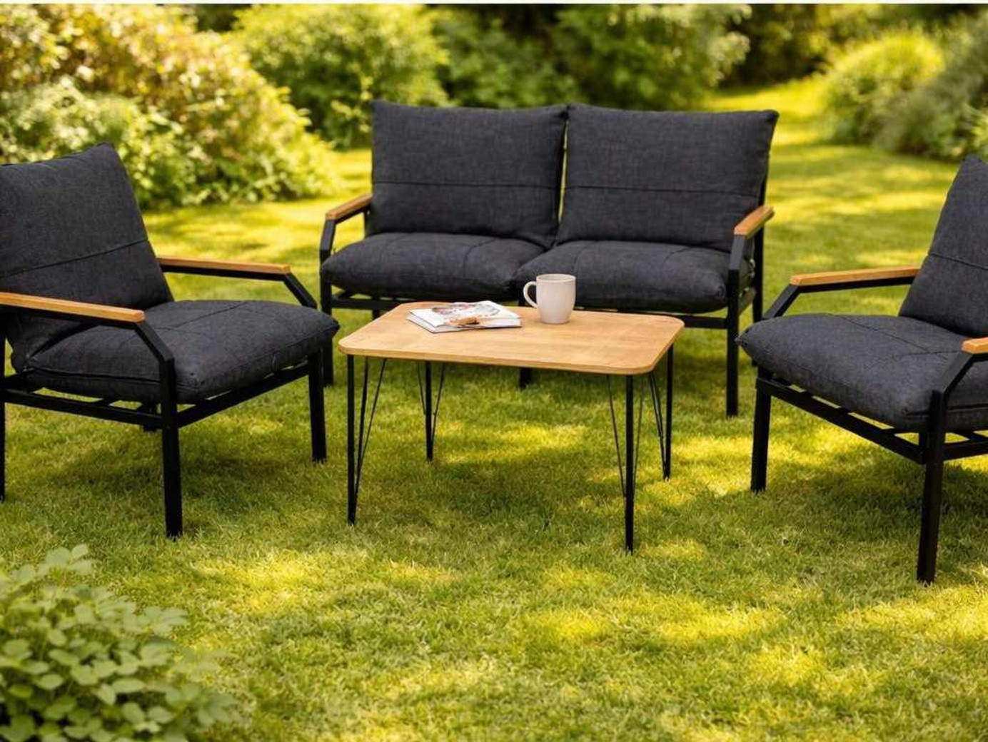 Norda Design Loungesett til hagen Alya Sehpa 61 x 61 x 70 cm