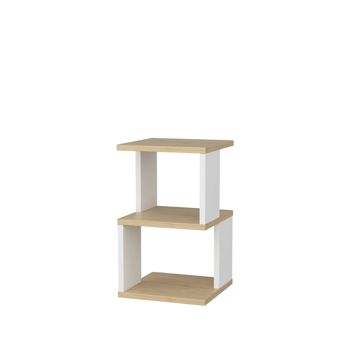 Norda Design moderne skandinavisk nattbord, 29.6 x 29.6 x 49.4 cm | 100% melaminbelagt, 18 mm tykk