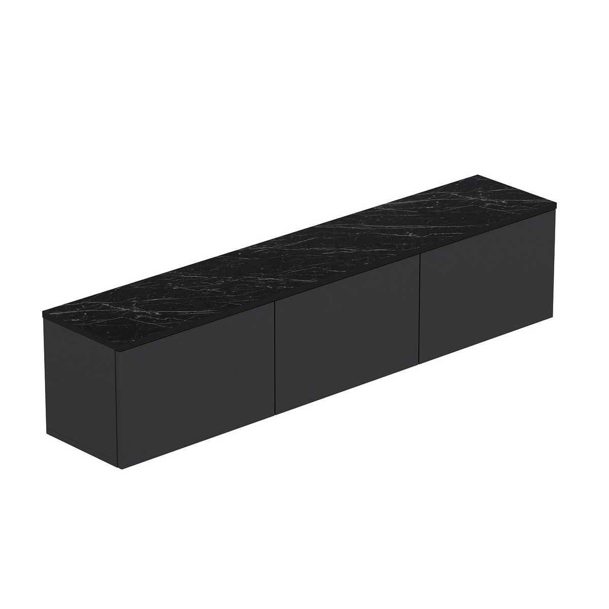 Norda Design moderne TV-benk, 160 cm, 100% melaminbelagt, 18 mm tykk, veggmonterbar, stilig design
