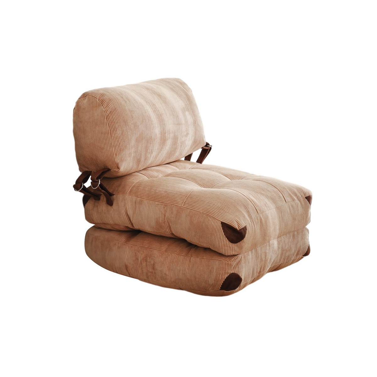 Norda Design stilig 1-seters sovesofa, fløyelskordfløyel, 80x70x60 cm | 100% polyester, komfortabel og allsidig