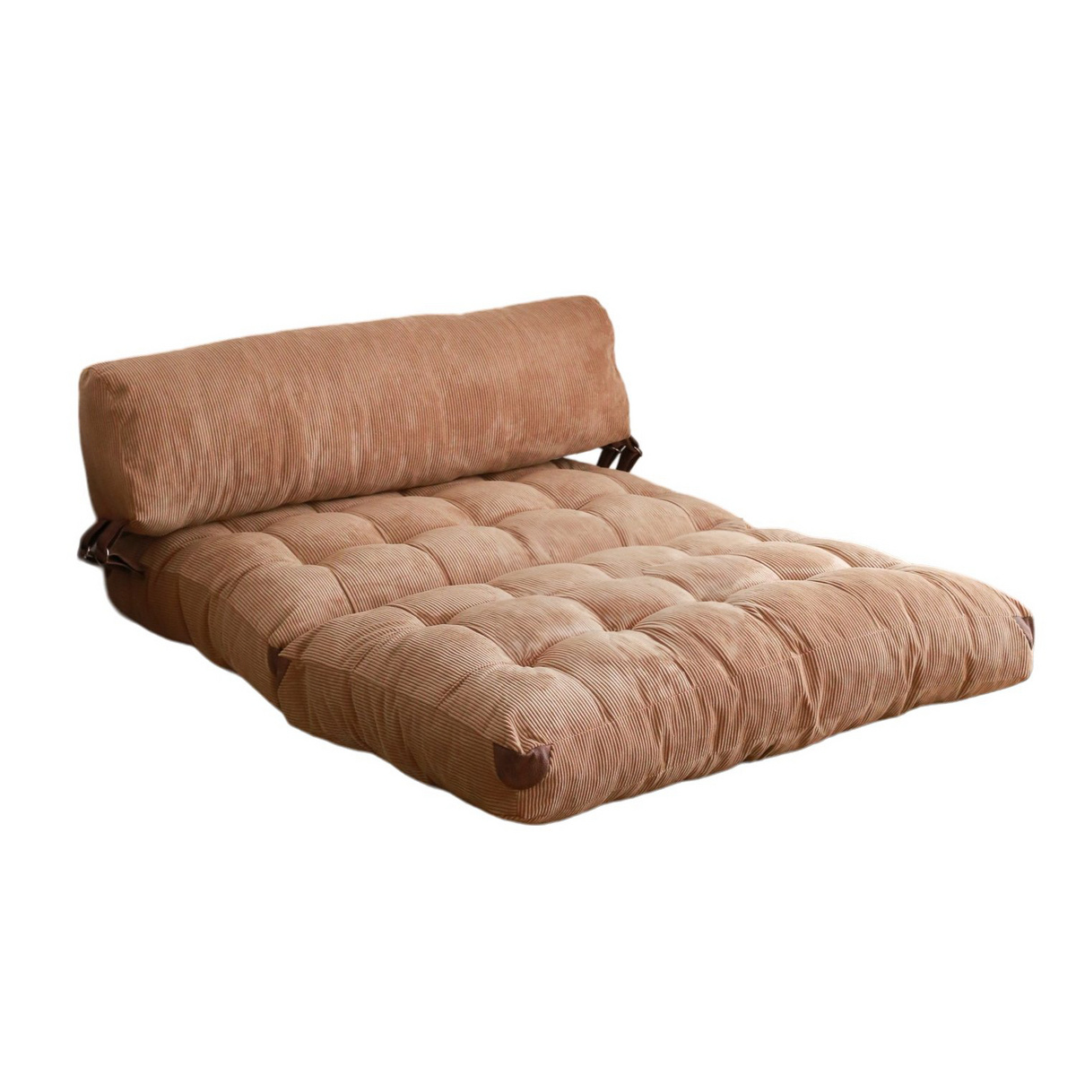 Norda Design stilig 2-seters sovesofa, fløyelskordfløyel, 120x79x75 cm | 100% polyester, komfortabel og allsidig