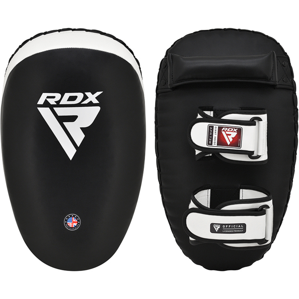 RDX King slag- og sparkeputer, hvit/svart