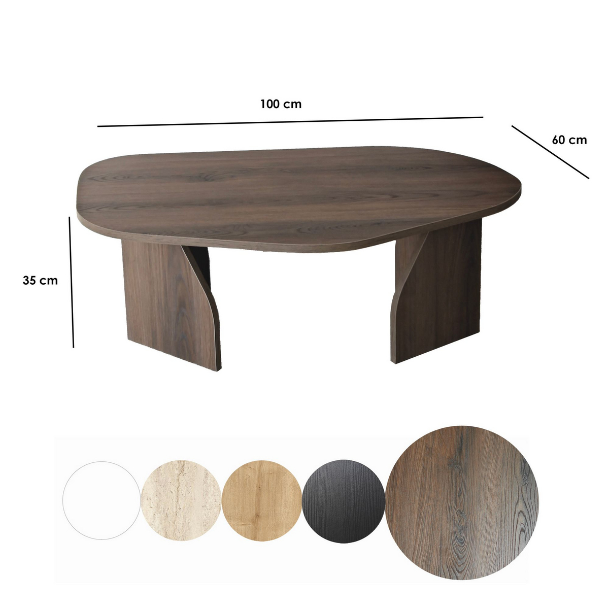Norda Design Sofabord Nova 60 x 100 x 35 cm