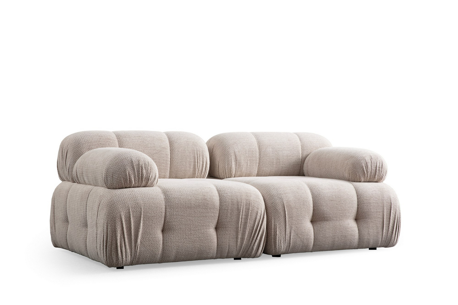 Norda Design elegant 2-seters sofa, 190x95x75 cm | bøkramme, 100% polyester, mykt skum | moderne design