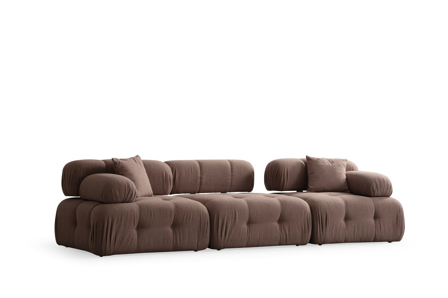 Norda Design elegant 3-seters sofa, 300x100x80 cm | bøkramme, 100% polyester, stoff som kan renses