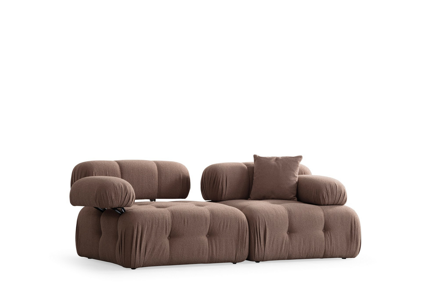 Norda Design 2-seters sofa, bøkramme, 100% polyester, 200x100x80 cm | mykt skum og stilig design