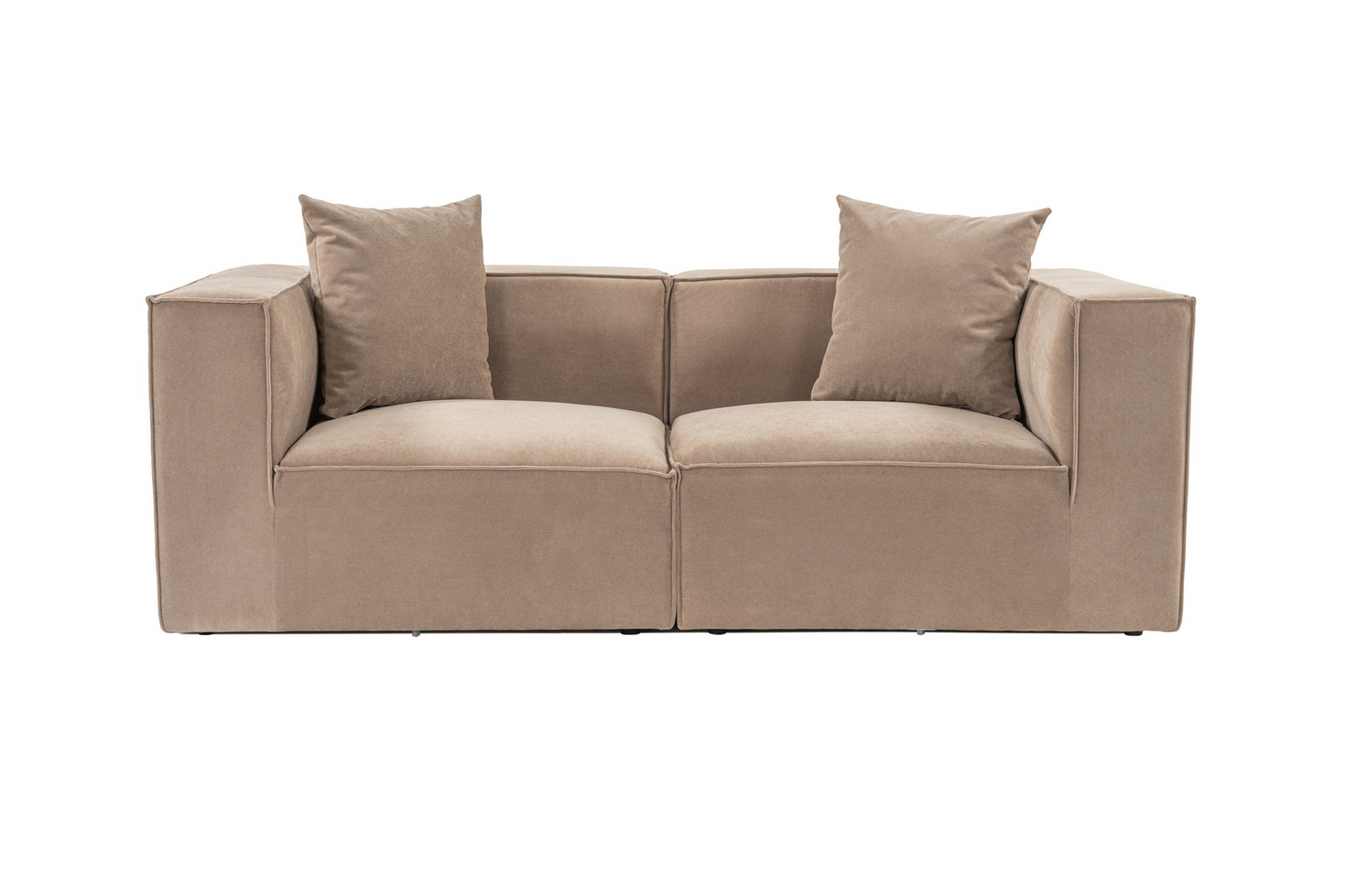 Norda Design 2-seters sofa, 100% agnbøkramme, 100% lin, 32 DNS skum, 190x95x65 cm | stilig og komfortabel