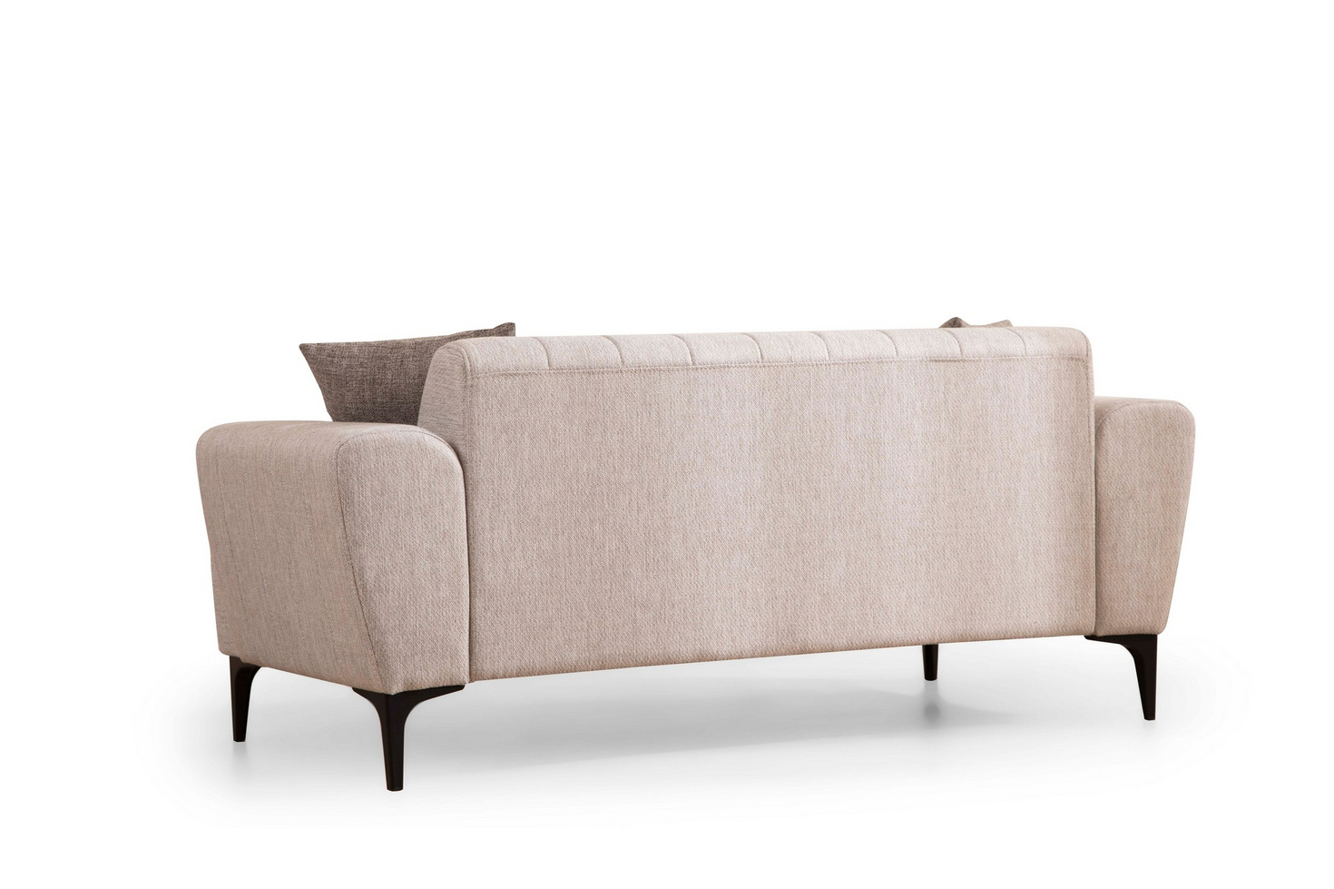 Norda Design stilig 2-seters sofa, 180 cm | bøkramme, mykt polyesterstoff, lettstelt | moderne komfort