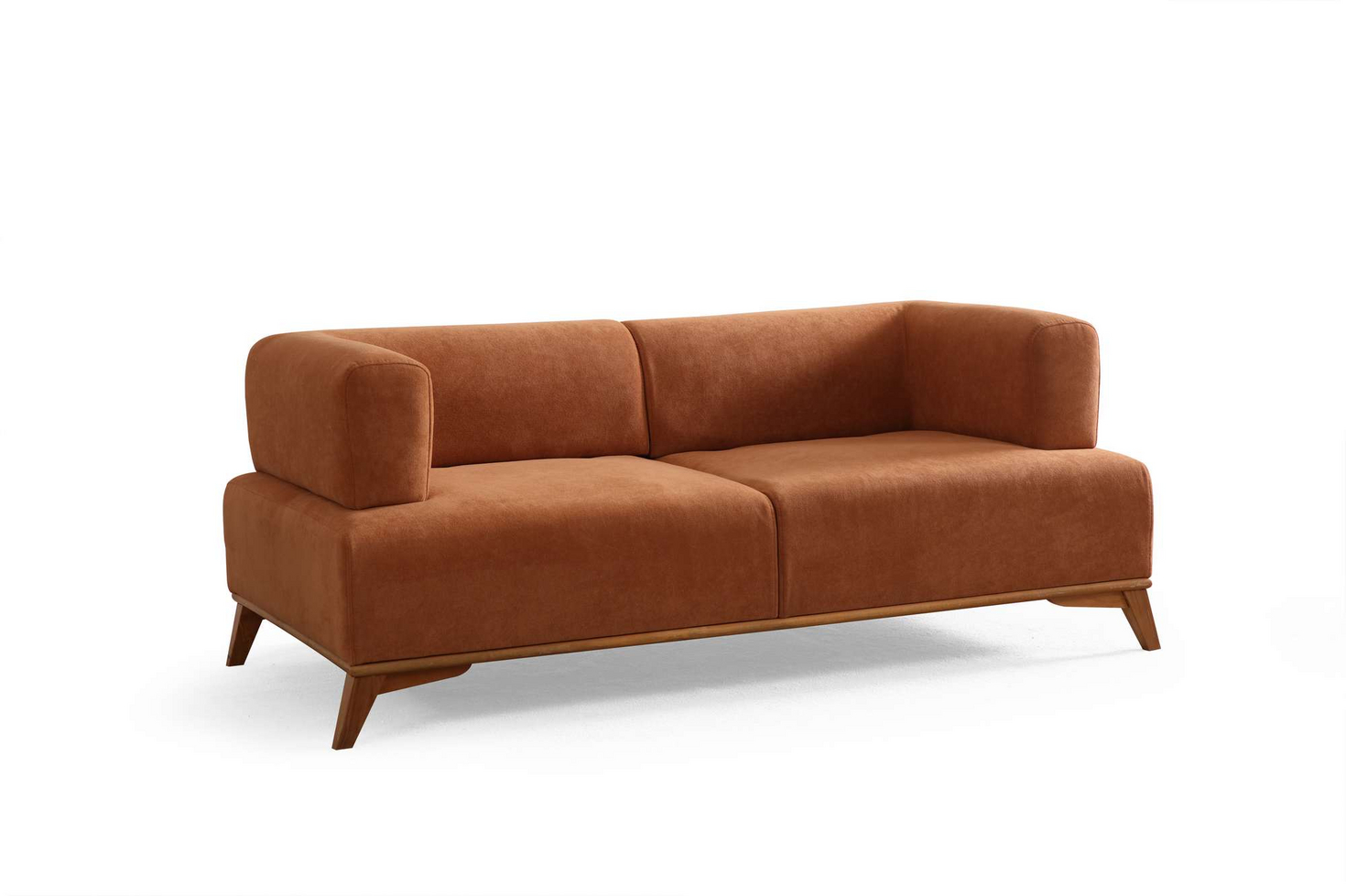 Norda Design stilig 2-seters sofa, 180 cm | tre- og sponplateramme, 100% polyester, stoff som kan renses