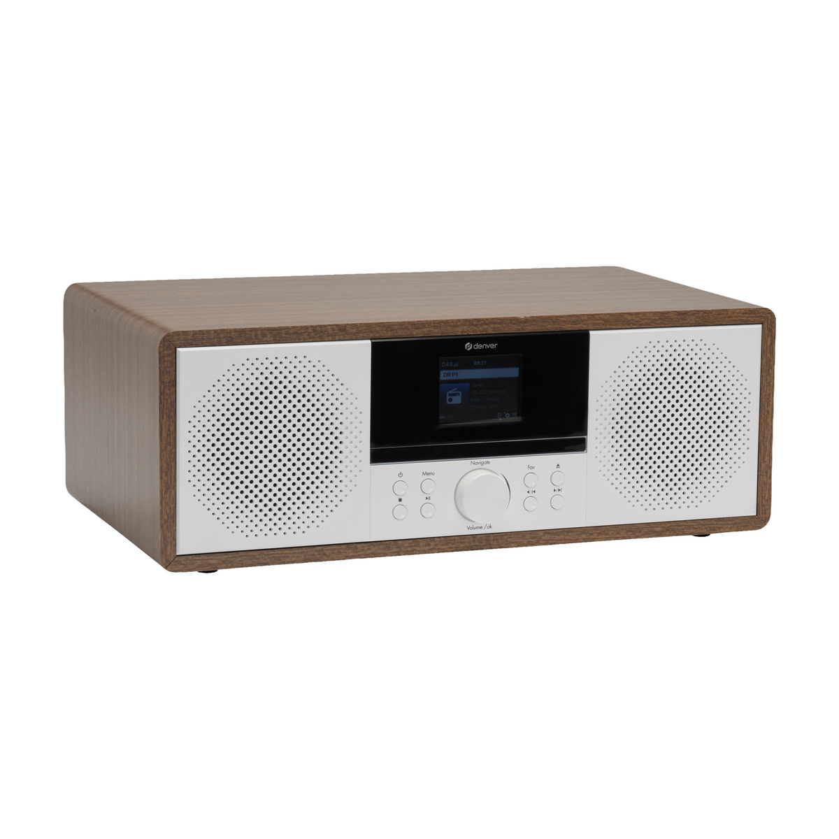 Denver MIR-270DW DAB+/internettradio, mørkt tre