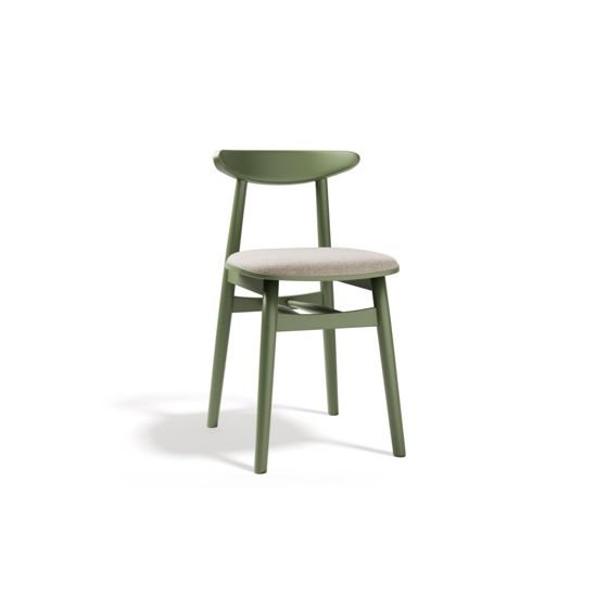 Cosmopolitan Design stoler, 2 stk., "Bony", 1-seter, 42 × 47 × 80 cm, BABEL, lysegrønne ben, sand