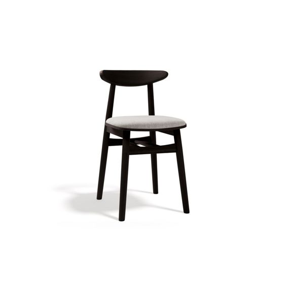 Cosmopolitan Design stoler, 2 stk., "Bony", 1-seter, 42 × 47 × 80 cm, BABEL, wengeben, lysegrå