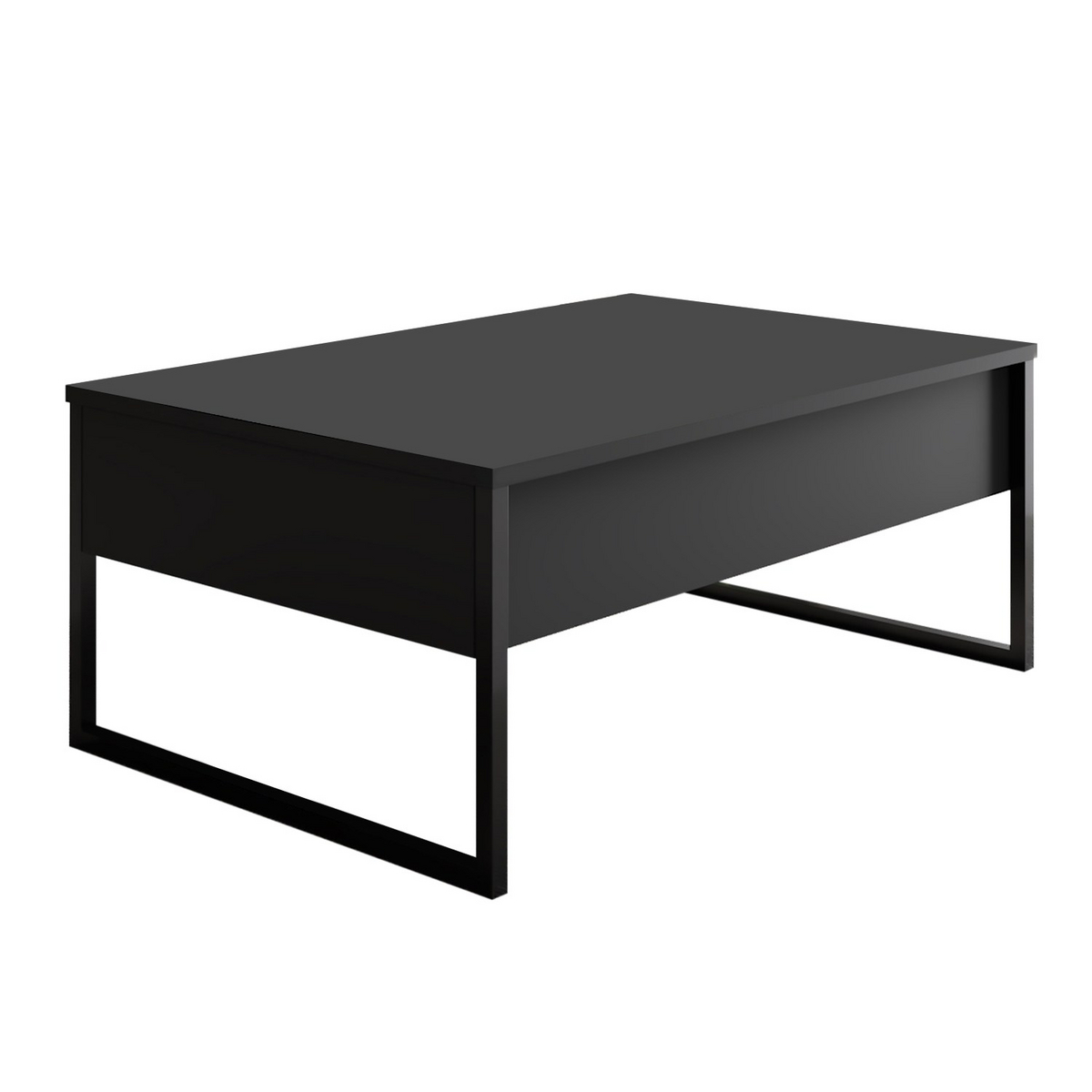 Norda Design moderne sofabord, 90 x 60 x 40 cm | 100% melaminbelagt, metallben | industriell design